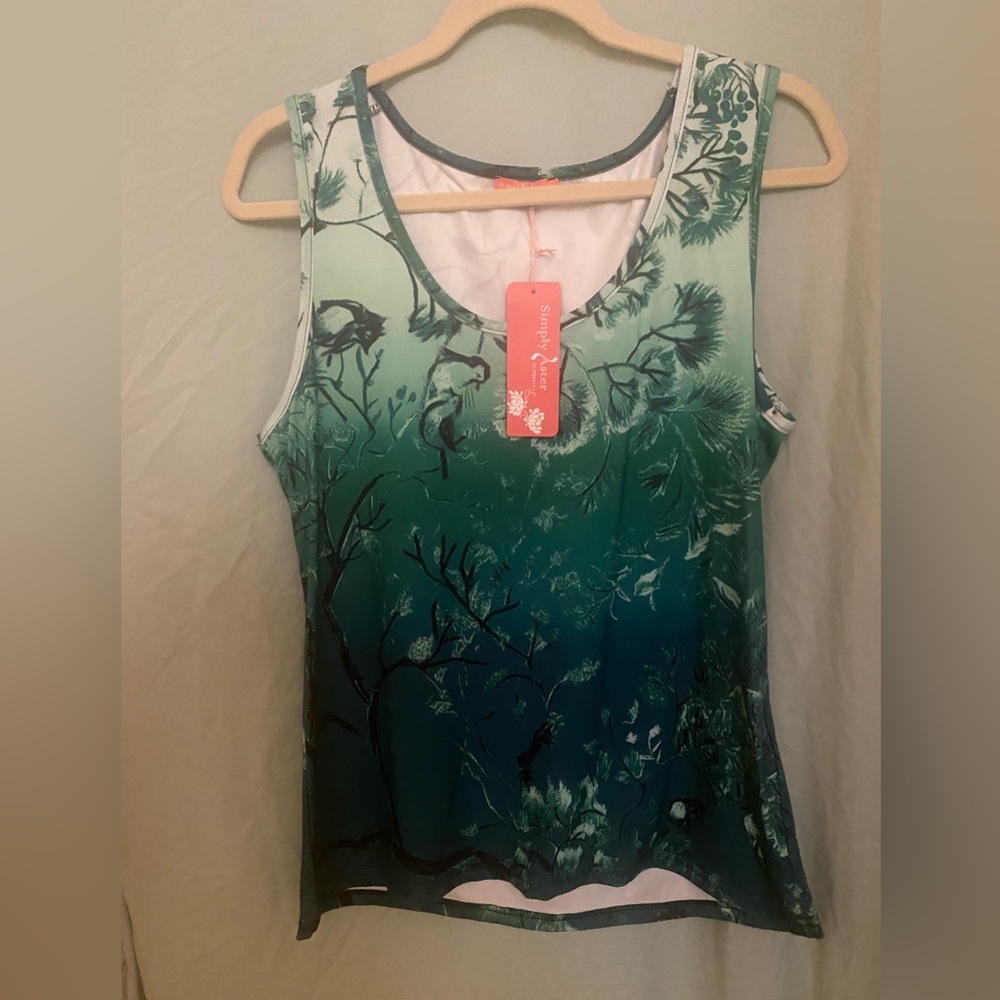 NWT Simply Aster Size Large Emerald Green